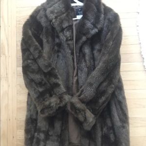 Dennis Basso FAUX fur coat